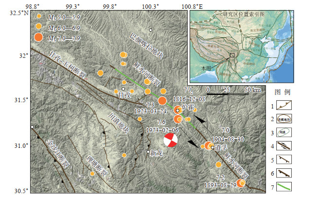 基于1973年炉霍<i>M</i><sub>S</sub> 7.6地震震后跨断层变形的地震轮回特征