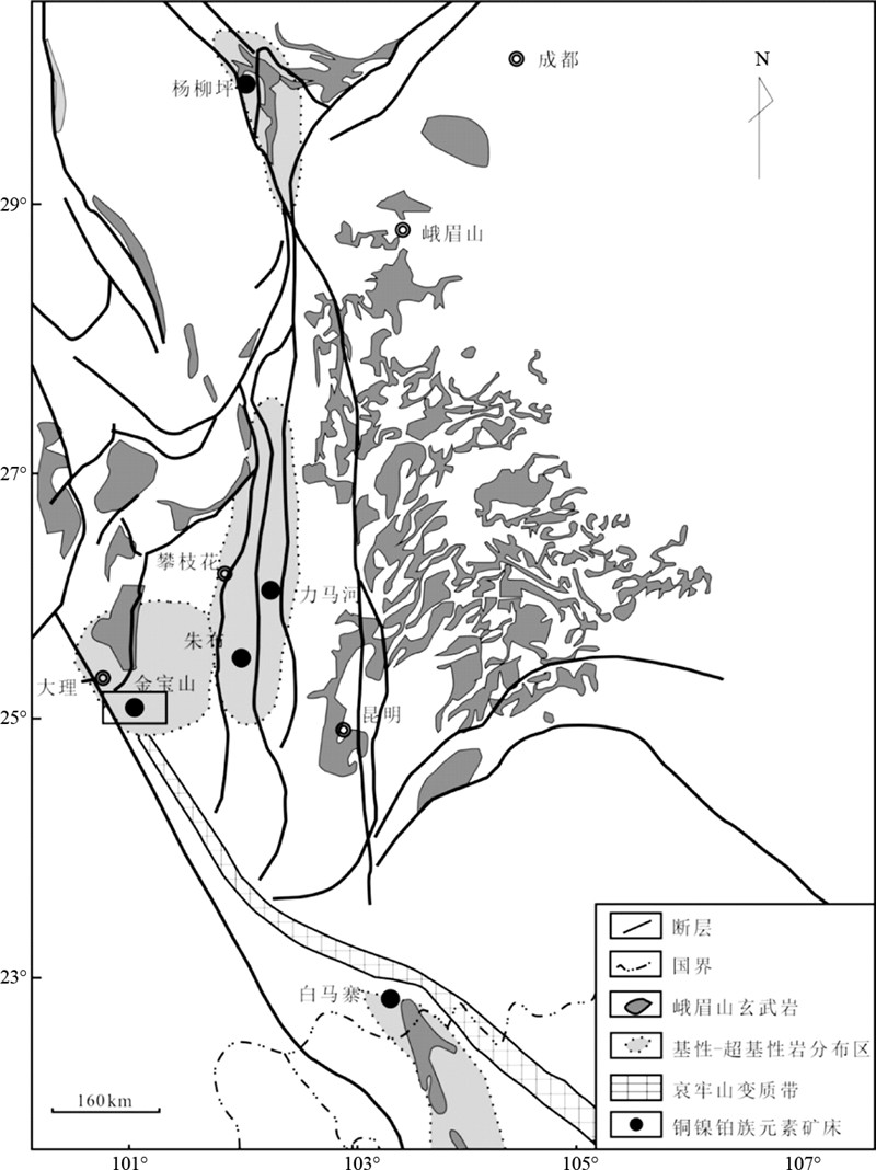 滇西金宝山铂钯矿床元素地球化学