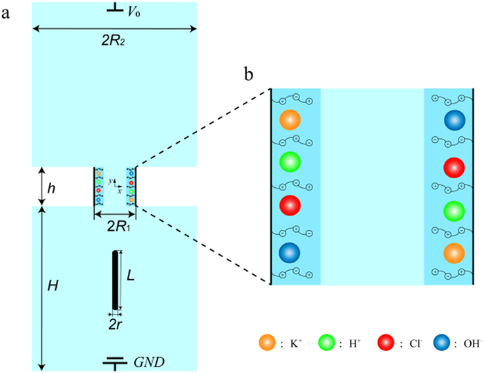 Fig A The Diagram Of Electrokinetic Transport Of Nanoparticles In