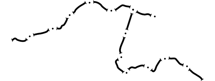 图 2国界线符号化的结果figure 2result of national boundary