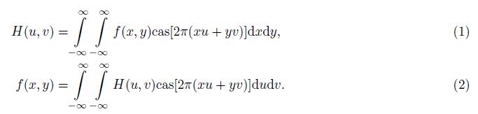 HARTLEY TRANSFORM FOR REDUCTION TO THE POLE