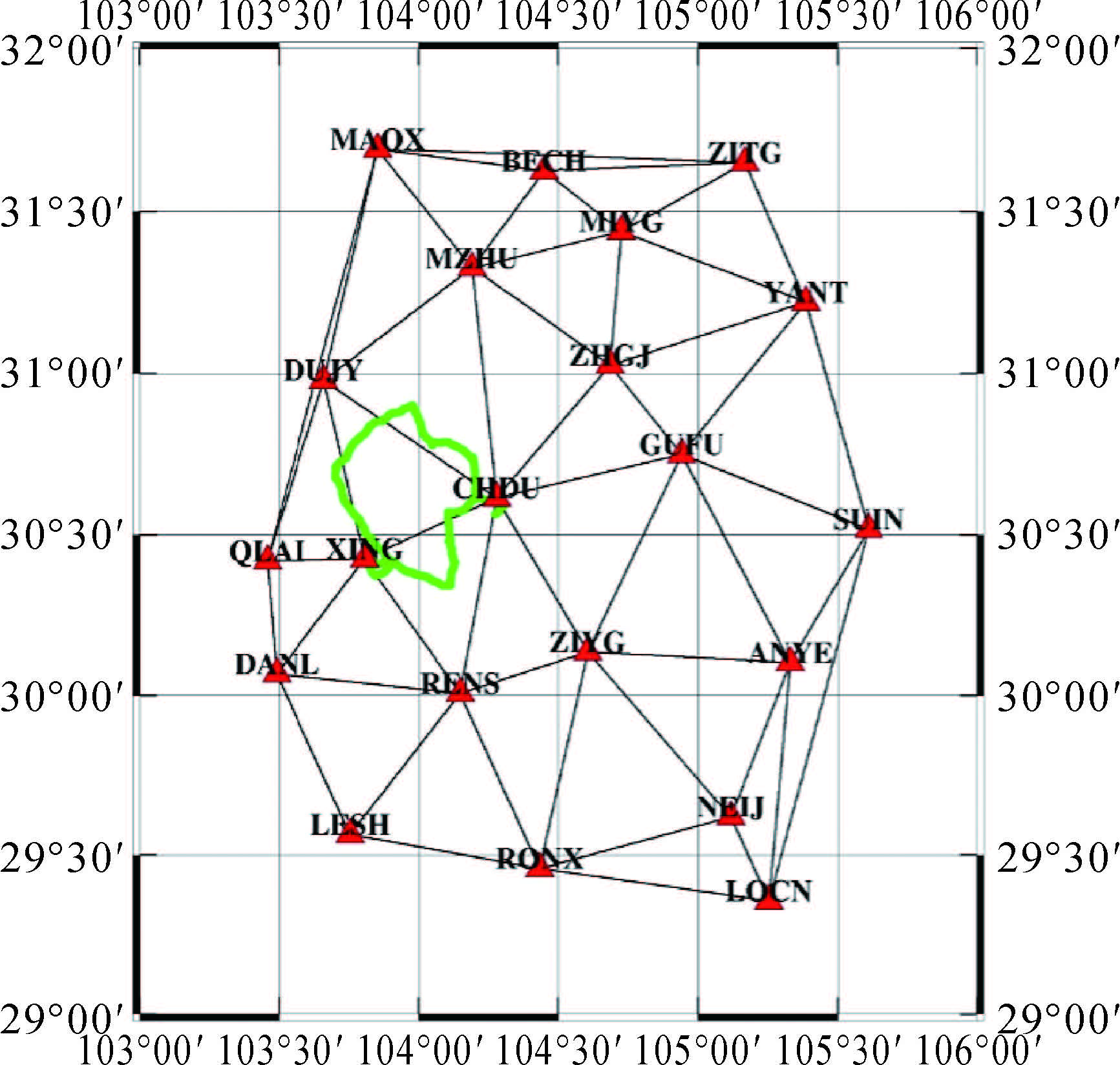 bds gps手持机支持下的网格伪距差分定位