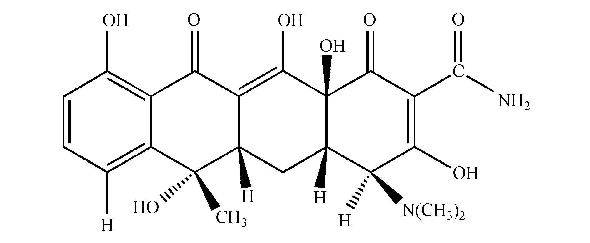 盐酸四环素分子式图片