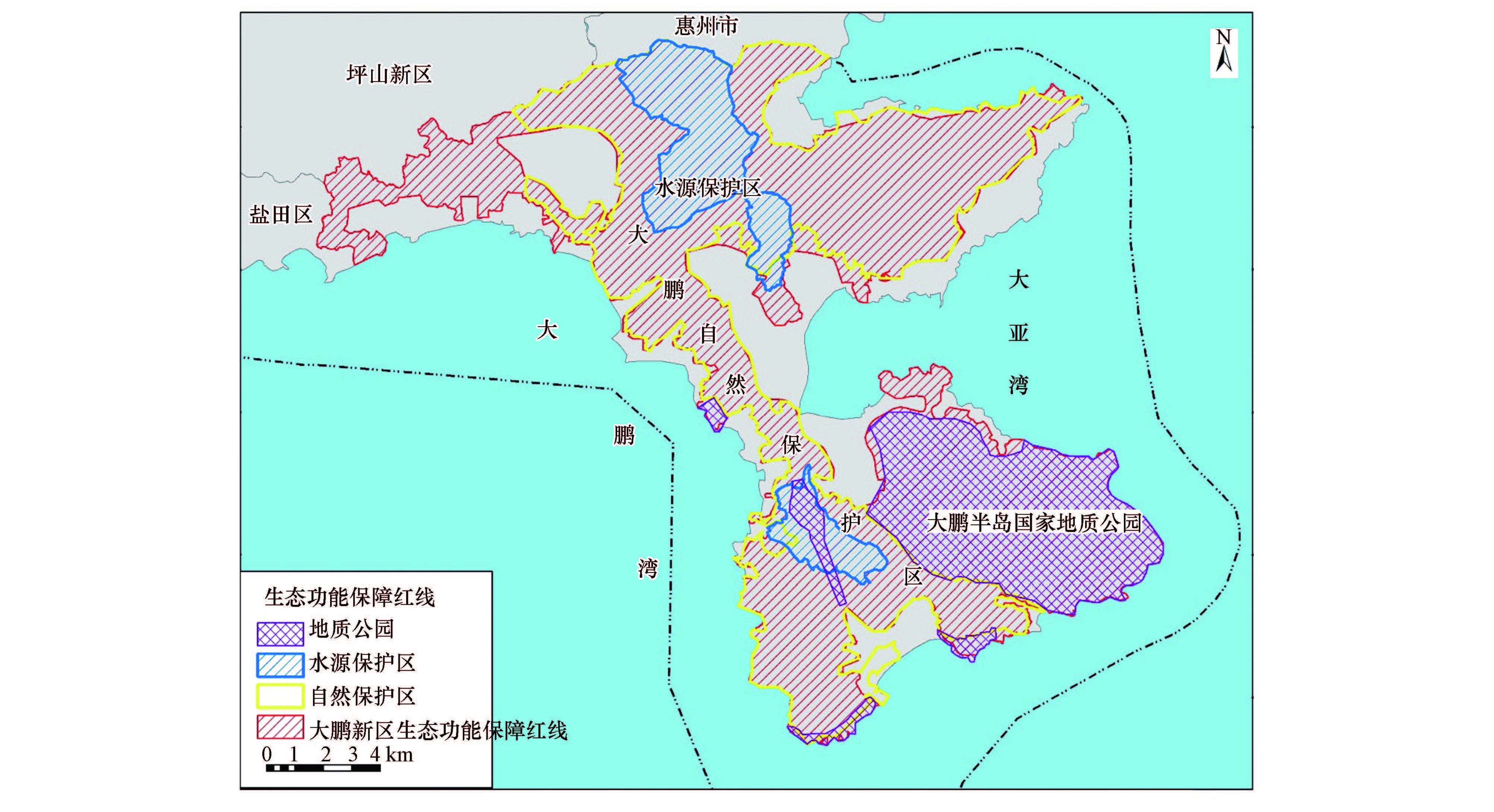 深圳市大鹏新区生态保护红线划定技术方法研究