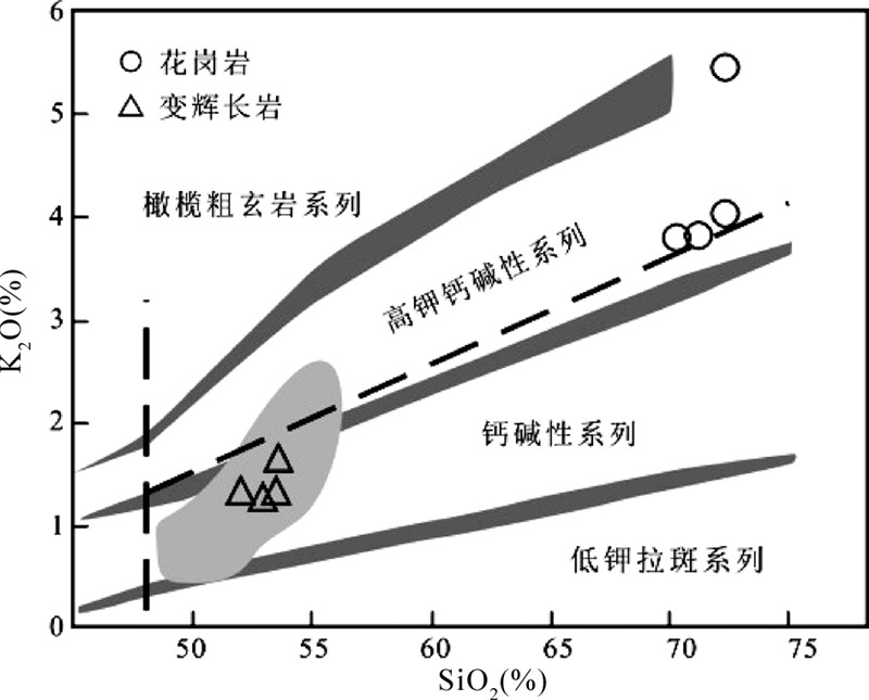 大兴安岭北段塔源地区330ma变辉长岩花岗岩的岩石成因及构造意义